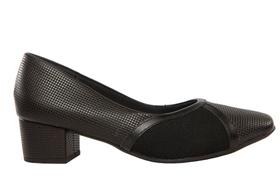 Scarpin fem em couro preto - cód al4503001