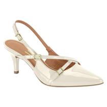 Scarpin Fem Slingback Verniz Salto Médio Vizzano 11851124
