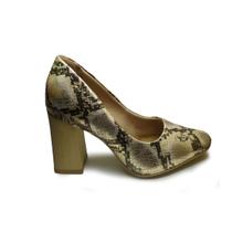 Scarpin Feminina Salto 8,5cm Confortável Giza Metal Cor Ouro 4608 Scarpin Feminina Salto 8,5cm Confortável Giza Metal Cor Ouro 4608