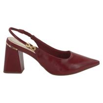 Scarpin Feminino Bebecê Slingback T7012-021 - Vermelho