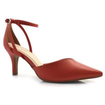 Scarpin Feminino Bebecê Vermelho T7016-179