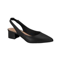 Scarpin Feminino Beira Rio Slingback Salto Grosso Baixo Moda