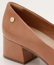 Scarpin Feminino Bico Quadrado Salto Grosso Via Uno-56229