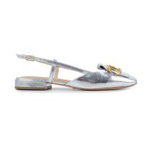 Scarpin Feminino Cecconello Metal Couro Prata - 2385001 Scarpin Feminino Cecconello Metal Couro Prata - 2385001