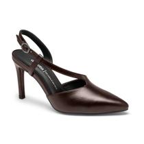 Scarpin feminino dakota slingback salto fino casual conforto Scarpin feminino dakota slingback salto fino casual conforto