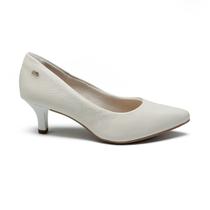 Scarpin Feminino Dakota Vincent Couro Branco Off - G9381