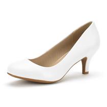 Scarpin Feminino DREAM PAIRS LUVLY Branco Salto Baixo Tamanho 37