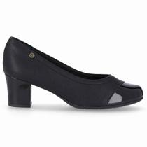 Scarpin Feminino Laura Salto Médio Preto Piccadilly 110164-17