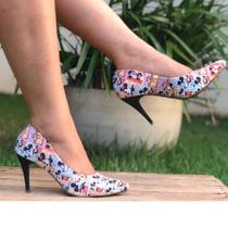 scarpin feminino mickey confort tendência valle shoes