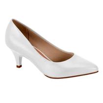 Scarpin Feminino Napa Branco Beira Rio 4076.1350