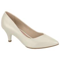 Scarpin Feminino Napa Branco Off Beira Rio 4076.1301