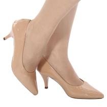 scarpin feminino rose salto baixo confort tendência valle shoes