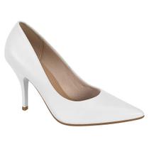 Scarpin Feminino Salto Alto Napa Branco Beira Rio 4122.1300