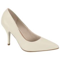 Scarpin Feminino Salto Alto Napa Branco Off Beira Rio 4122.1400 Scarpin Feminino Salto Alto Napa Branco Off Beira Rio 4122.1400