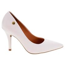 Scarpin Feminino Salto Alto Pelica Branco Vizzano 1184.1101