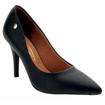 Scarpin Feminino Salto Alto Pelica Preto Vizzano 1184.1101