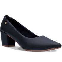 Scarpin feminino salto baixo bloco quadrado bico fino r2.12