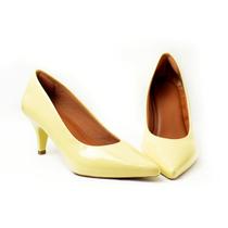 Scarpin feminino salto baixo fino confort lindo valle shoes