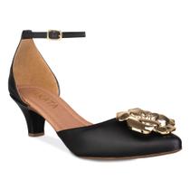 Scarpin Feminino Salto Baixo Fino Salome Aberto Sapato Boneca Salto Alto Mary Jane Luxo