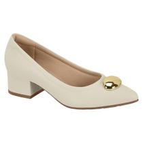 Scarpin Feminino Salto Bloco Branco Off Modare 7340.137