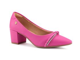 Scarpin Feminino Salto Bloco Santinelli 1524-046 Scarpin Feminino Salto Bloco Santinelli 1524-046