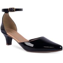 Scarpin Feminino Salto Fino Salomé Pulseira Leve e Confortavel