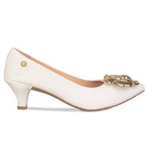 Scarpin Feminino Salto Fino Sintético com Detalhe de Flor - Elegância e Conforto Scarpin Feminino Salto Fino Sintético com Detalhe de Flor - Elegância e Conforto