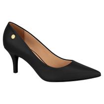 Scarpin Feminino Salto Medio Fino Pelica - Preto - Vizzano Preto