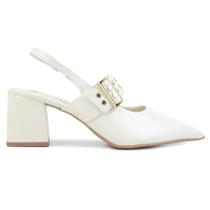 Scarpin Feminino Santinelli Slingback Bege Claro - 1636-046 Scarpin Feminino Santinelli Slingback Bege Claro - 1636-046