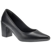 Scarpin Feminino Sapato Peep Toe Salto Baixo