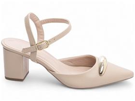 Scarpin Feminino Sapato Salto Médio Baixo Grosso Bloco 6cm - Torricella