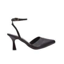 Scarpin Feminino Slingback Bico Fino Salto Taça Médio Elegante Social Confortável Casual Macio Leve