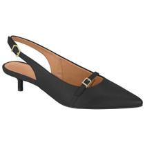 Scarpin Feminino Slingback Pelica Preto Vizzano 1441.103