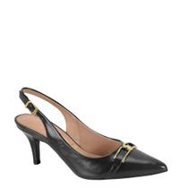 Scarpin Feminino Slingback Salto Médio Vizzano 1185.1152 - Preto - 38