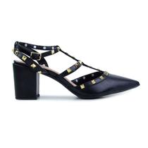Scarpin Feminino Solis Brasil Caseinado Preto - 1419A Scarpin Feminino Solis Brasil Caseinado Preto - 1419A