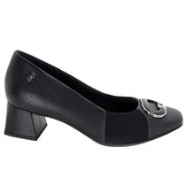 Scarpin Feminino Usaflex Ah0609008 Salto Bloco Tresse Scarpin Feminino Usaflex Ah0609008 Salto Bloco Tresse