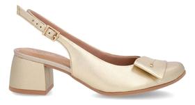Scarpin Feminino Usaflex Slingback Em Couro Uc0103 Scarpin Feminino Usaflex Slingback Em Couro Uc0103