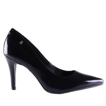 Scarpin Feminino Via Marte 215-001 Preto Verniz