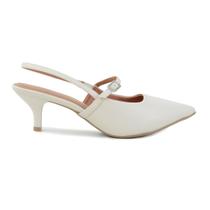 Scarpin Feminino Vizzano Branco Off - 7286