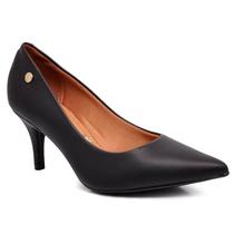 Scarpin Feminino Vizzano Pelica Salto Fino Médio Bico Fino