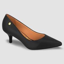 Scarpin Feminino Vizzano Salto Baixo Bico Fino Sapato Casual