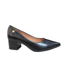 Scarpin Feminino Vizzano Salto Bloco Grosso 1220315 Preto