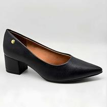 Scarpin Feminino Vizzano Salto Grosso Baixo Elegante 1220.315