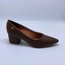 Scarpin Feminino Vizzano Salto Grosso Baixo Elegante 1220.315 Scarpin Feminino Vizzano Salto Grosso Baixo Elegante 1220.315