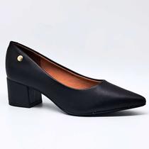 Scarpin Feminino Vizzano Salto Grosso Baixo Estilo 1220.315
