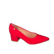 Scarpin Feminino Vizzano Salto Médio Bloco Grosso 1220315 Ve