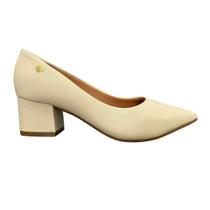 Scarpin Feminino Vizzano Salto Médio Bloco Grosso