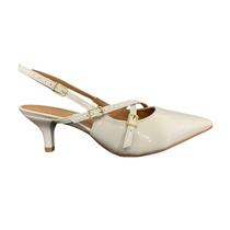 Scarpin Feminino Vizzano Sapato Casual Slingback Salto Baixo