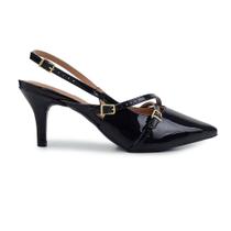 Scarpin Feminino Vizzano Verniz Preto - 1185