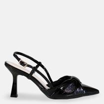 Scarpin Laço Frontal Aveia